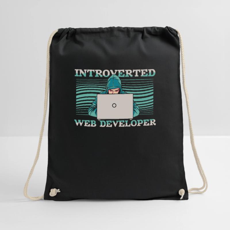 Web Developer Web Developer Introverts Drawstring Bag