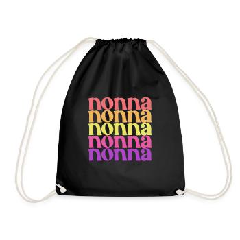 Nonna Muttertag Italienische Oma Frauen Nonna - Turnbeutel - Schwarz - Vorne