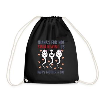 Merci de ne pas nous avoir donné la fête des mères. - Sac de sport léger - noir - Devant