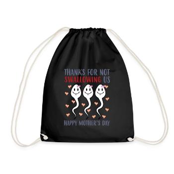 Merci de ne pas nous avoir donné la fête des mères. - Sac de sport léger - noir - Devant