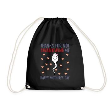 Merci de ne pas nous avoir donné la fête des mères. - Sac de sport léger - noir - Devant