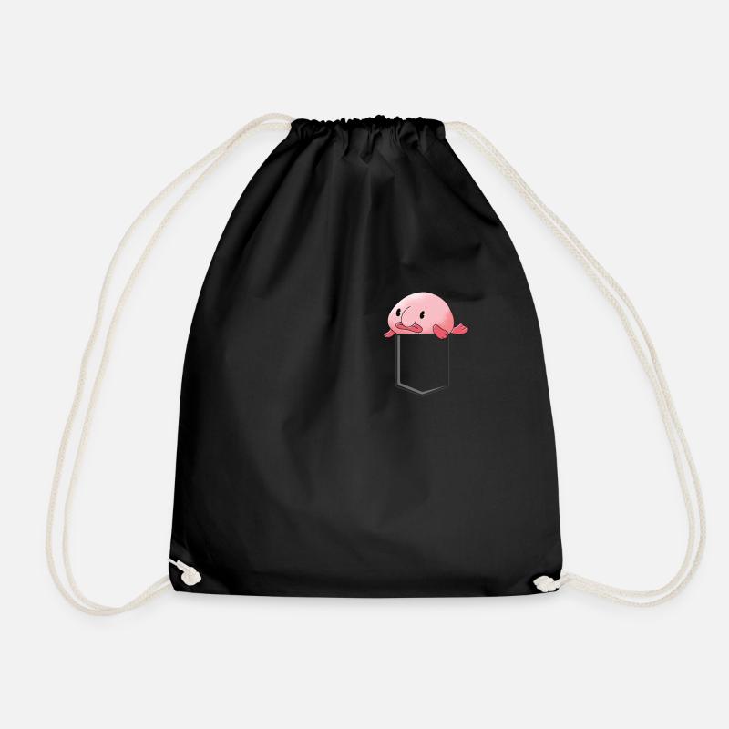 Blobfish in einer Tasche Liebe Blobfish - Turnbeutel - Schwarz