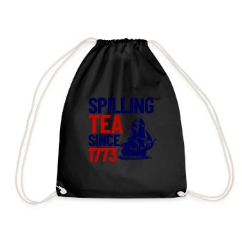 Versch�tten Sie den Tee seit 1773 Tea Party 4. Jul - Turnbeutel - Schwarz - Vorne