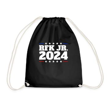 Robert Kennedy Jr. f�r Pr�sident '24 RFK Jr. 2024 - Turnbeutel - Schwarz - Vorne