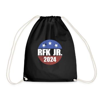 Robert Kennedy Jr. f�r Pr�sident '24 RFK Jr. 2024 - Turnbeutel - Schwarz - Vorne