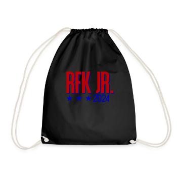 Robert Kennedy Jr. f�r Pr�sident '24 RFK Jr. 2024 - Turnbeutel - Schwarz - Vorne