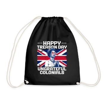 Happy Treason Day undankeful Colonials Elizabethko - Turnbeutel - Schwarz - Vorne