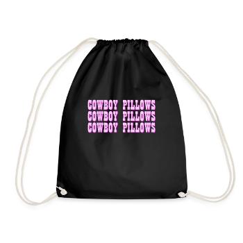 Cowboy -Kissen Western girl Cowboy -Kissen - Turnbeutel - Schwarz - Vorne