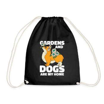 Hobby Gardener Jardin Korgi Chien de jardin - Sac de sport léger - noir - Devant