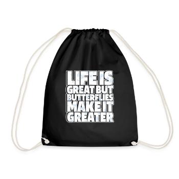 Jardinier amateur jardin papillon - Sac de sport léger - noir - Devant