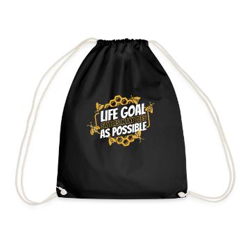 Jardinier amateur jardin abeilles de jardin - Sac de sport léger - noir - Devant