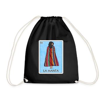 La manta couverture mexicaine la manta - Sac de sport léger - noir - Devant