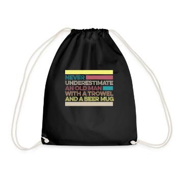 Hobby Gardener Garden Garden Beer - Drawstring Bag - black - Front