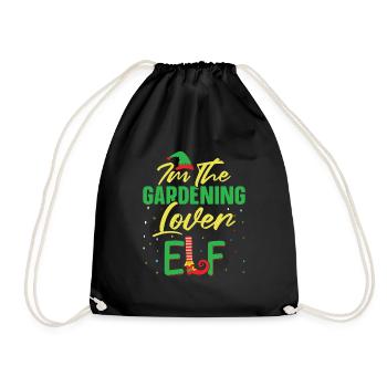 Hobby Gardener Garden Elf Garden Noël - Sac de sport léger - noir - Devant