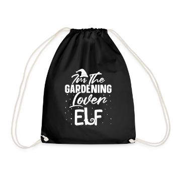 Jardin jardinier amateur Noël dans le jardin - Sac de sport léger - noir - Devant