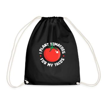 Hobby Gardener Garden Tomatoes Garden Tacos - Drawstring Bag - black - Front