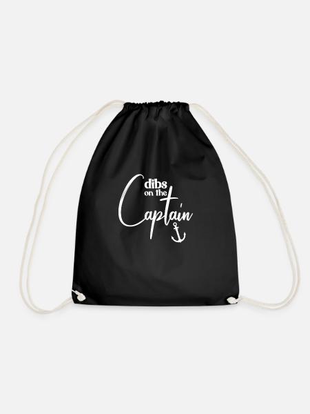 Dibs �ber den Captain Funny Captain Frau Captain C - Turnbeutel - Schwarz