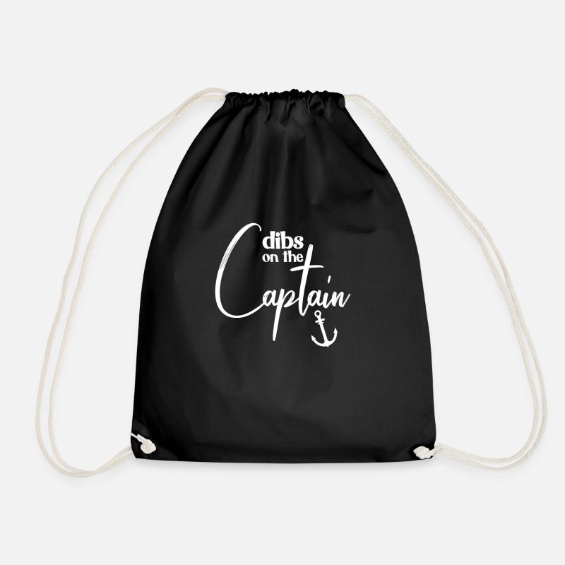 Dibs �ber den Captain Funny Captain Frau Captain C - Turnbeutel - Schwarz