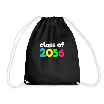 Class of 2036 back to school kindergarten teacher - Drawstring Bag - black - Front