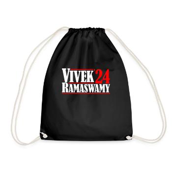Vivek Ramaswamy '24 President Vivek 2024 - Drawstring Bag - black - Front