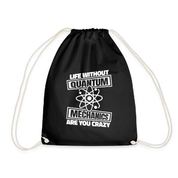 Physics Physicists Quantum Physics - Drawstring Bag - black - Front