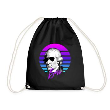 Aaron Burr Vaporwave Histoire américaine Aaron Burr - Sac de sport léger - noir - Devant