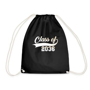 Class of 2036 back to school kindergarten teacher - Drawstring Bag - black - Front
