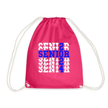 Senior 2024 Promo de 2024 Senior 2024 - Sac de sport léger - fuchsia - Devant
