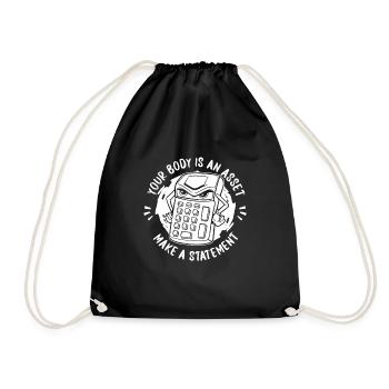 Accountant Tax Advisor Calculator - Drawstring Bag - black - Front