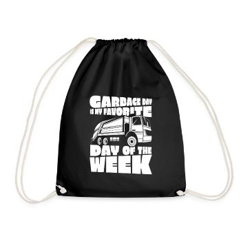 Truck Driver Trucker Truck Driver Funny - Drawstring Bag - black - Front