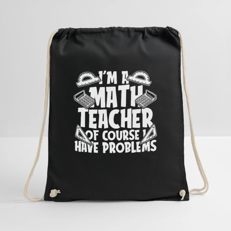 Math Teacher Math Teacher Math Tutor Drawstring Bag