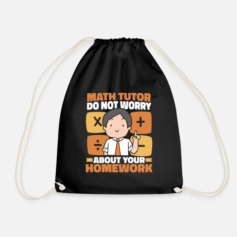 Mathelehrer Mathe Lehrer Witzig - Turnbeutel - Schwarz