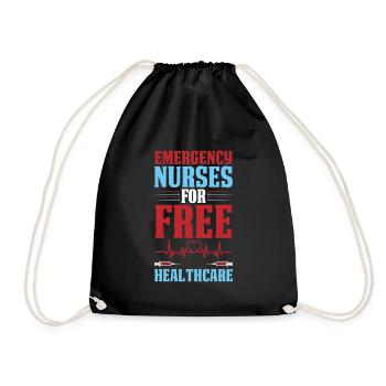 Soins de santé infirmiers - Sac de sport léger - noir - Devant