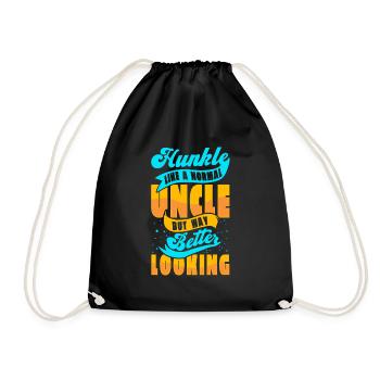 Onkel - Turnbeutel - Schwarz - Vorne