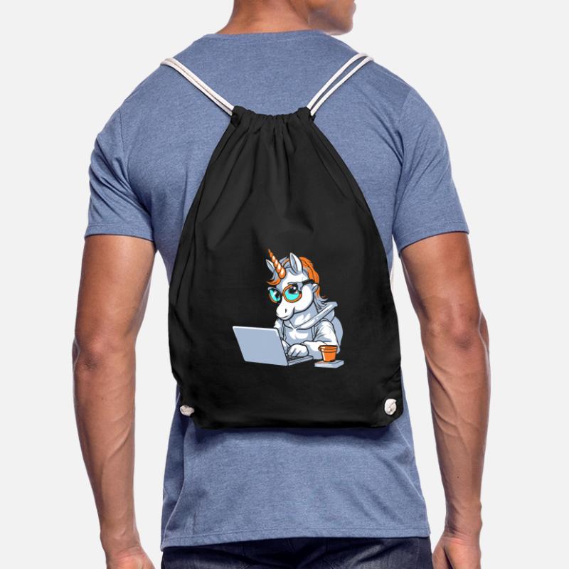 Developer, Coder, Programmer, Coffee Drawstring Bag
