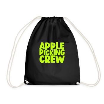 Apple Picking Crew Apple Picking Day Apple Picking - Turnbeutel - Schwarz - Vorne