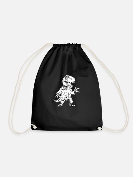 Trex T Rex Dino Cool - Turnbeutel - Schwarz