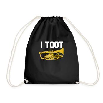 Ich toot Funny Mellophone Player Jazz School BandH - Turnbeutel - Schwarz - Vorne
