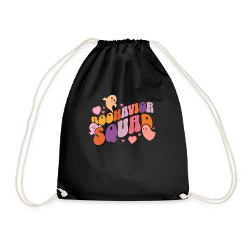 Thérapeute comportementale d’Halloween Boohavior Squad - Sac de sport léger - noir - Devant