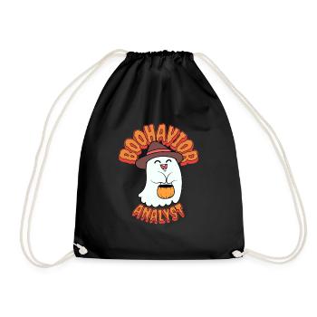 Boohavior Analyst Halloween Behavioral Therapist - Drawstring Bag - black - Front