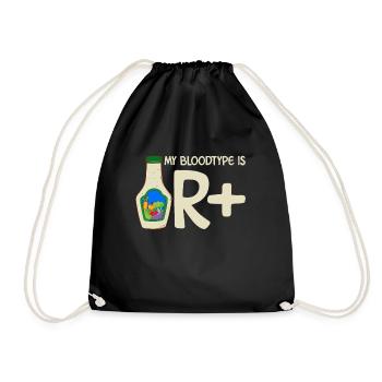 Mon Bloodype Est Une Vinaigrette Ranch Positive - Sac de sport léger - noir - Devant
