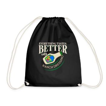 Tout a meilleur goût avec la vinaigrette ranch - Sac de sport léger - noir - Devant