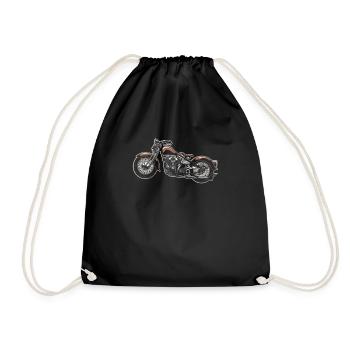 Moto Motard Motard - Sac de sport léger - noir - Devant