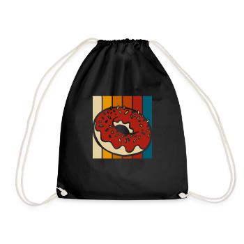 Beignet - Sac de sport léger - noir - Devant