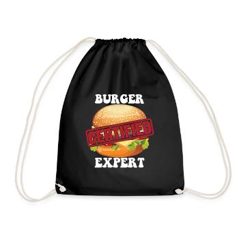 Certifié Burger Expert Burger Foodie Chees - Sac de sport léger - noir - Devant