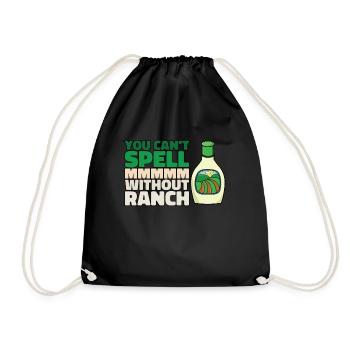 Vous ne pouvez pas obtenir mmmmm sans ranch lover ranch b - Sac de sport léger - noir - Devant