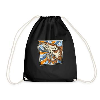 Angler Fishing - Drawstring Bag - black - Front