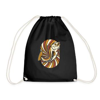 Angler Fishing - Drawstring Bag - black - Front