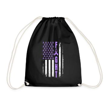 Lutte contre le cancer du pancréas USA Cancer du pancréas - Sac de sport léger - noir - Devant