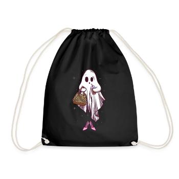 Boojee Girl Ghost Funny Halloween Frauen Boojee - Turnbeutel - Schwarz - Vorne